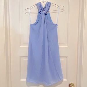 Periwinkle dress. Sits above the knee